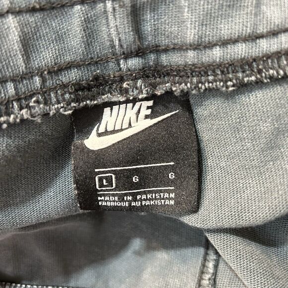 Nike Sportswear Washed Boxer Style Sweat Shorts Grey Size Large Casual Retro - Picture 8 of 10